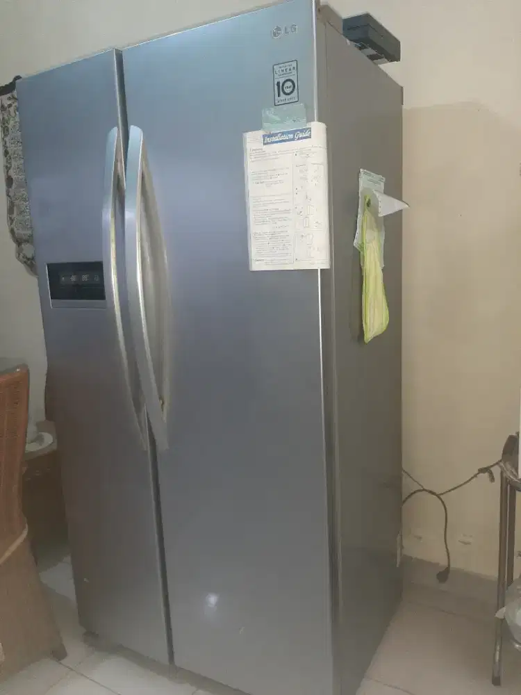 Lemari es doble pintu merk LG tinggal gnti kompresor saja