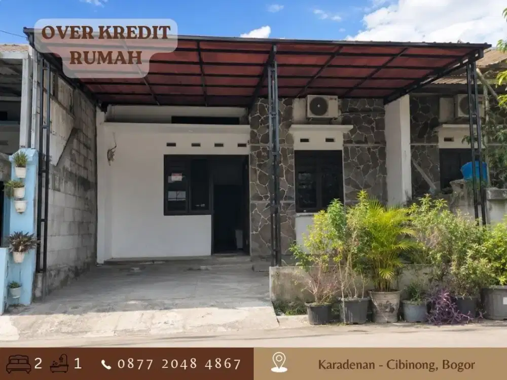 Rumah Over Kredit sisa 8 Thn lg ccln Flat dkt Stasiun di Cibinong Bogor