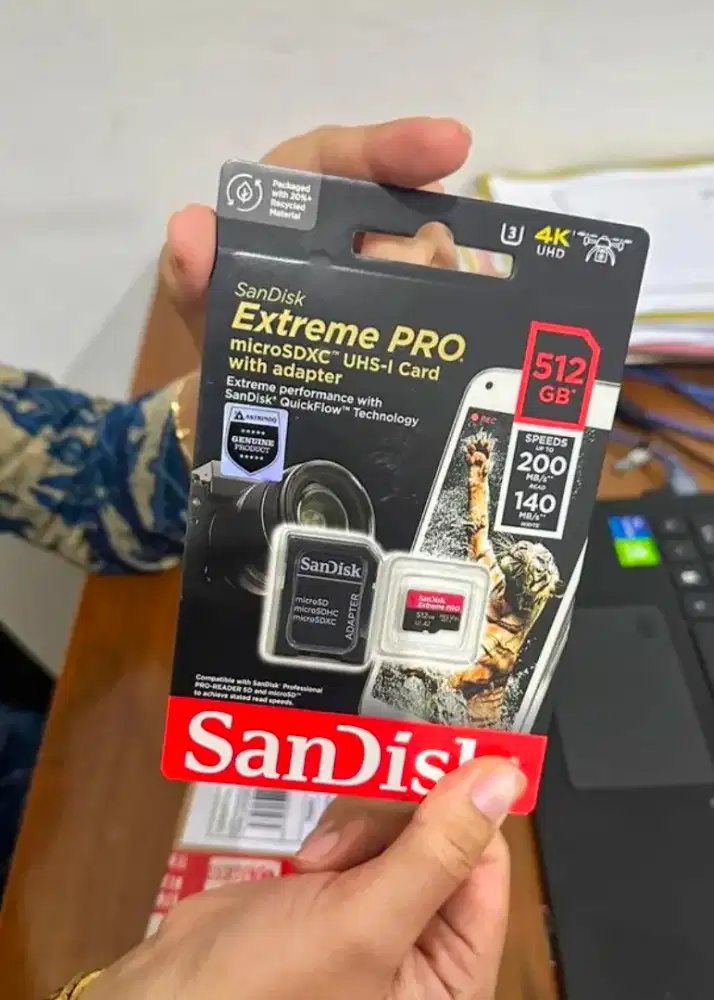 Memori micro sd 512gb