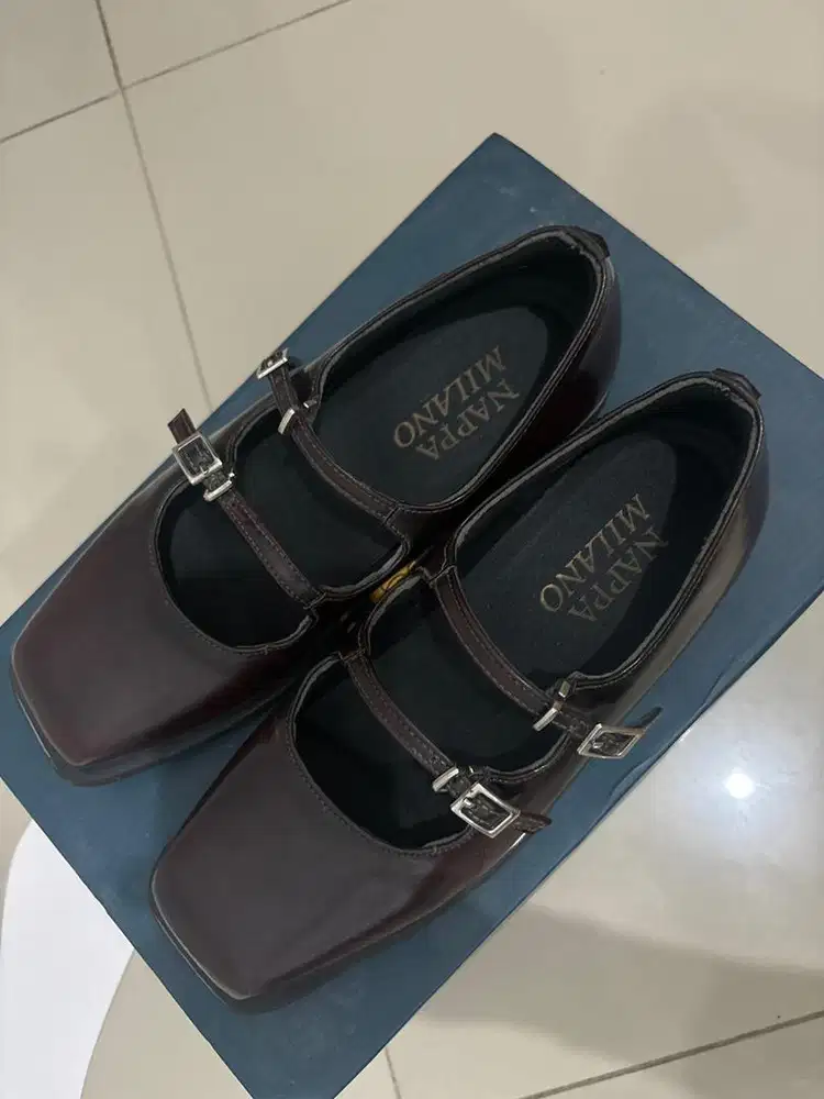 NAPPA MILANO - PIATTA DOUBLE STRAP 38 MAROON
