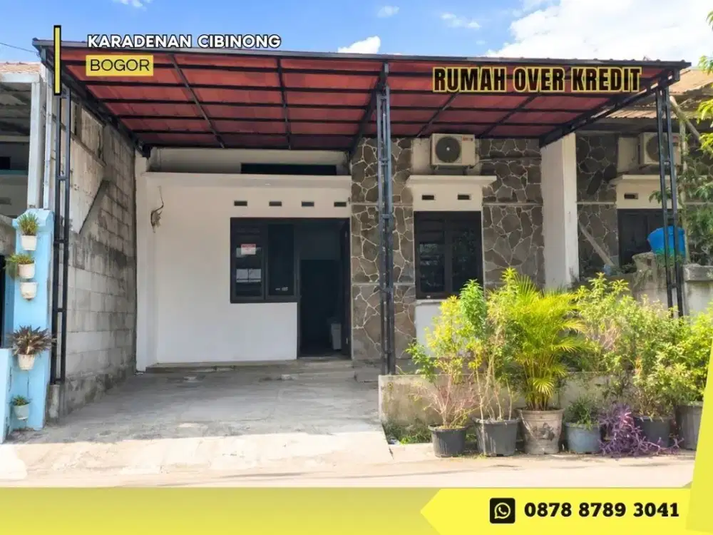 Jual Rumah 93JT di Cibinong Bogor OVER KREDIT sisa 8 Thn Lg cicilan Flat