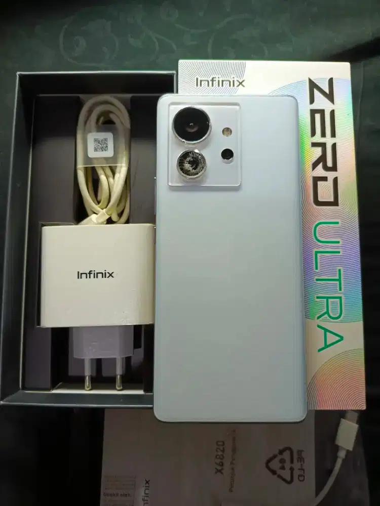 Jual Hp Infinix zero ultra 5g putih 8/256 gb second full set