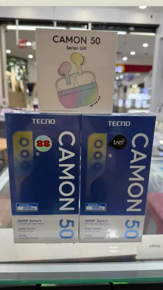Tecno Camon 50 8GB + 256GB Free TWS