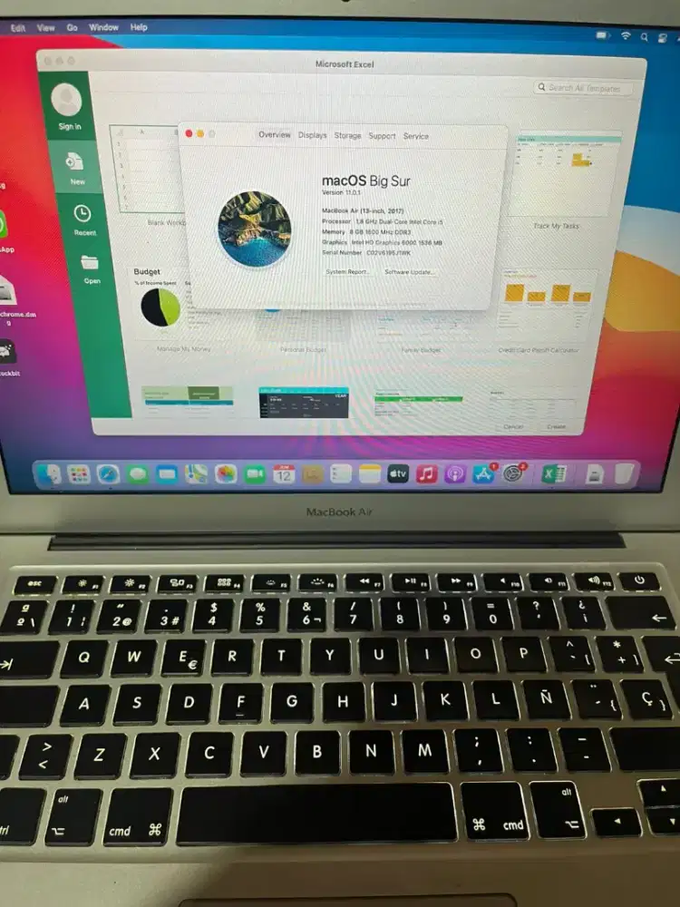 MacBook air core i5 SSD 128