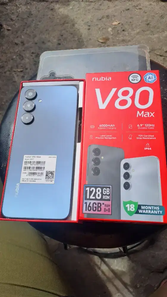 Nubia V80 ram 8+8/128 GB Like new baru dibuka aja