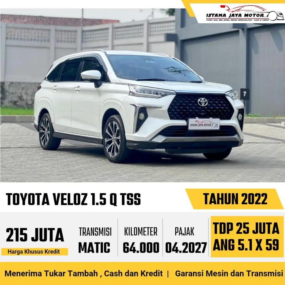 Toyota Avanza Veloz Q CVT TSS AT 2022