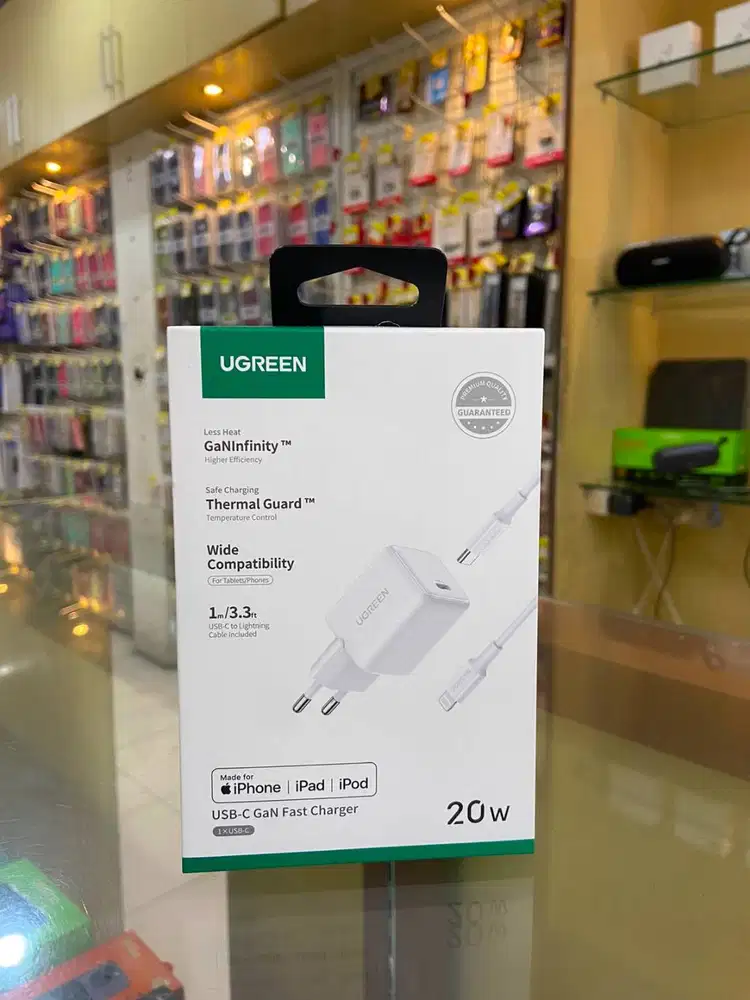 UGREEN Charger Set N Series USB-C GaN Fast Charger 20W with Type-C to