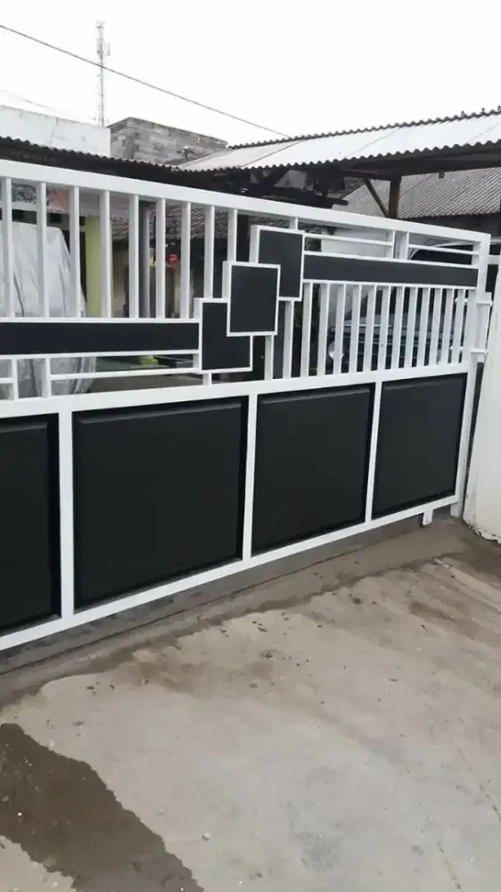 Pagar besi tralis minimalis oikju
