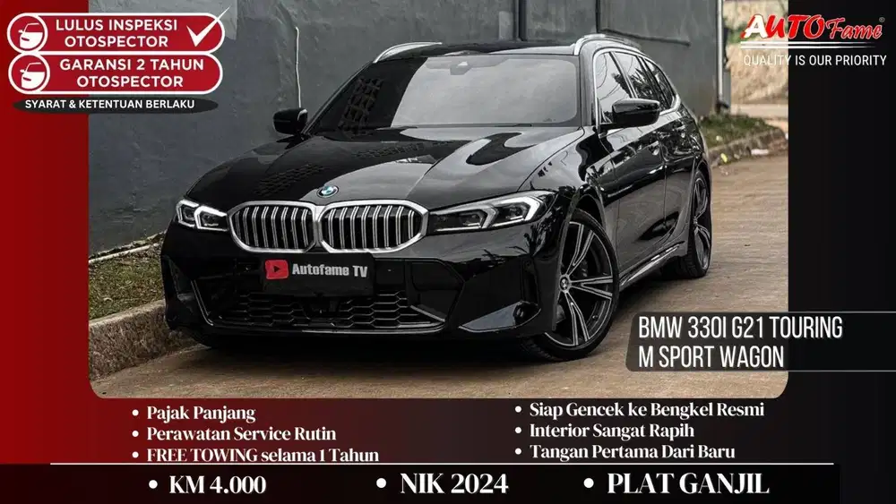 KM4RB BMW 330i G21 Touring M Sport Wagon NIK 2024 Black Sapphire On Re