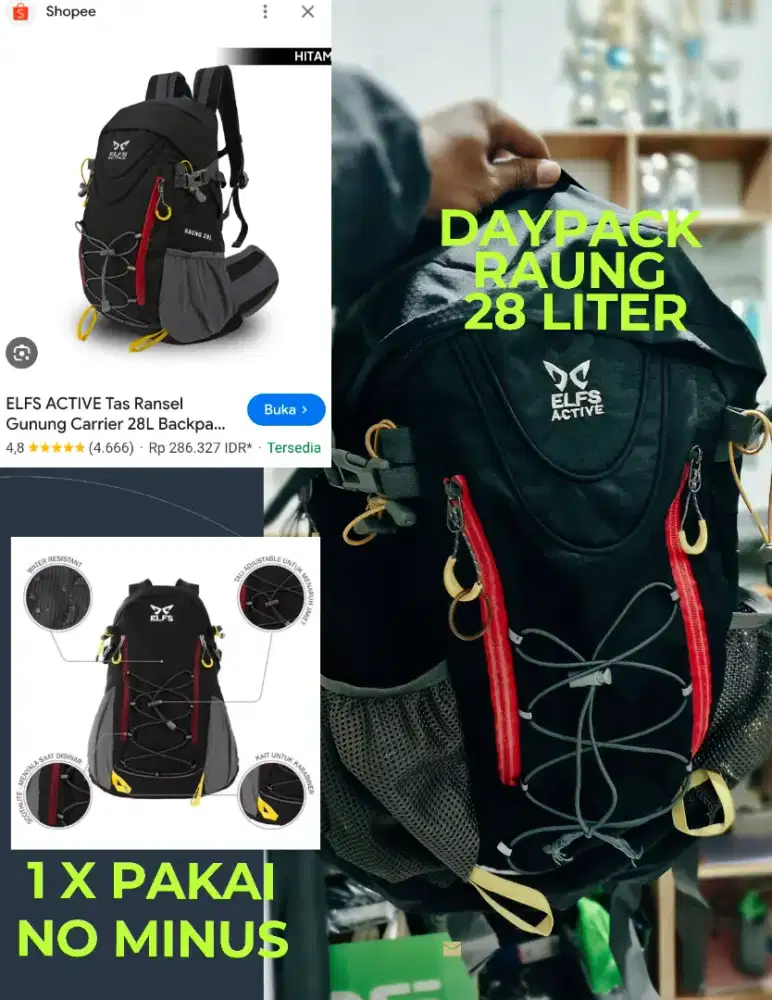 Tas ELFS Raung 28 L