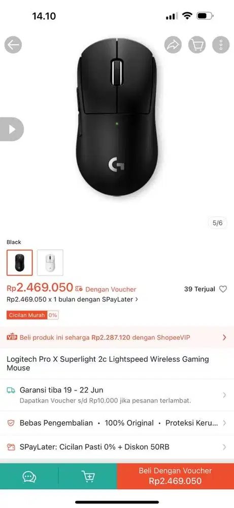 mouse logitech X superlight 2clightspeedwireless gaming