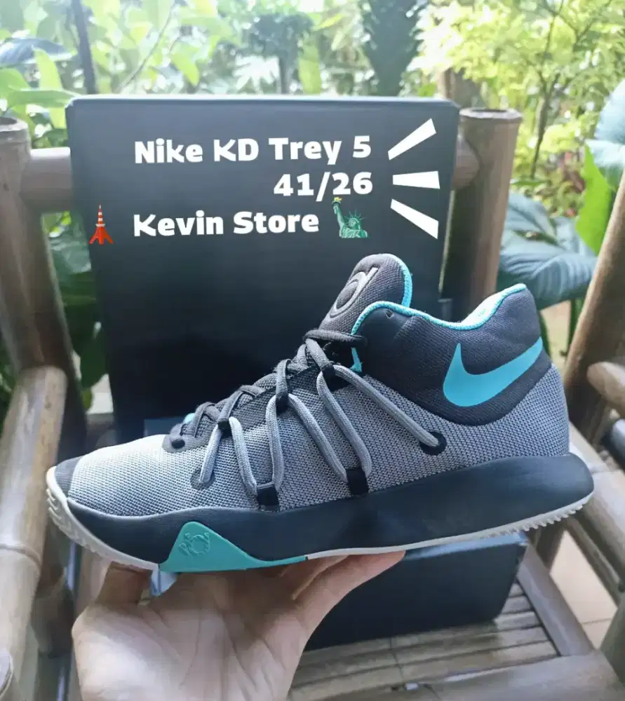 SEPATU N1K3 KD TR3Y 5 bl4ck g4m4 blu3