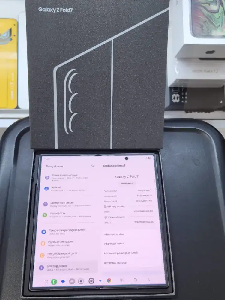 Samsung Z fold 7 ram 12/256 resmi sein