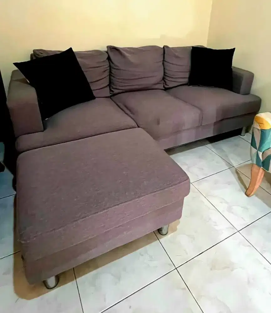 Jual Sofa Informa L, 3 seater + 1. Msh 90% mulus, bersih