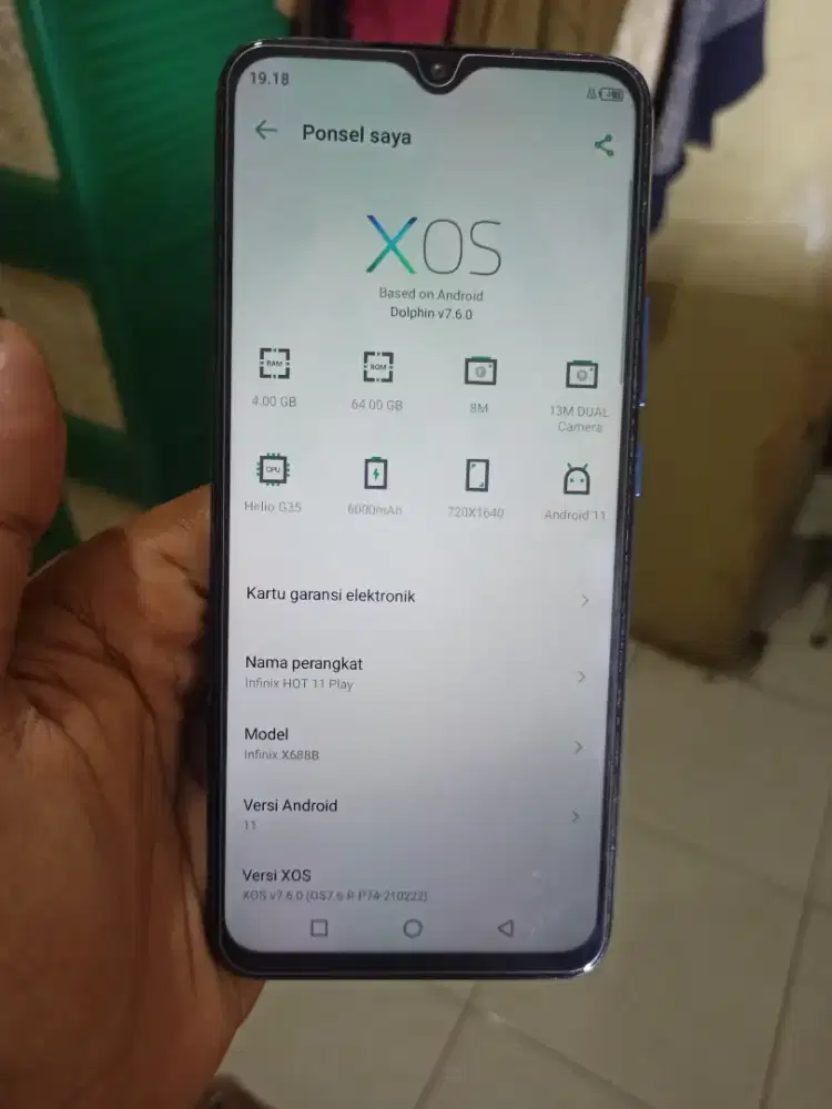 Infinix hot 11 play (ram 4/64)