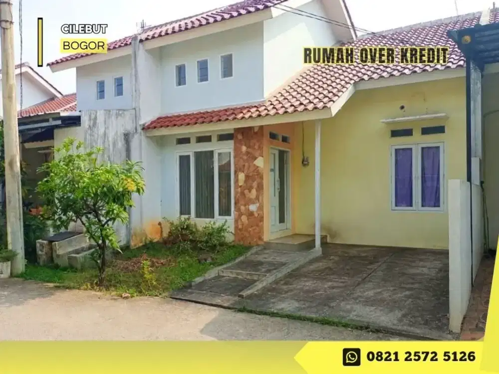 Jual OVER KREDIT Rumah di Nuansa Alam Cilebut Asri 59JT dkt Stasiun KA
