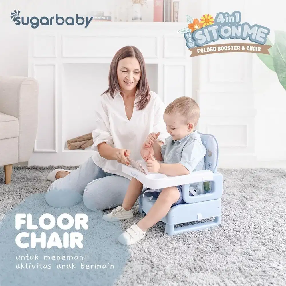 Sugarbaby 4in1 SitOnMe Folded Booster & Chair meja kursi makan bayi