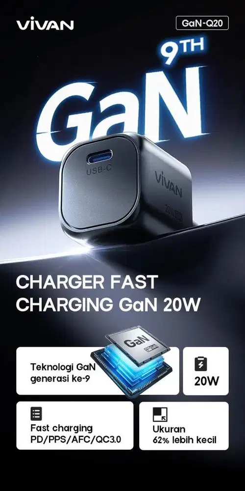 Adaptor Vivan GaN-q20