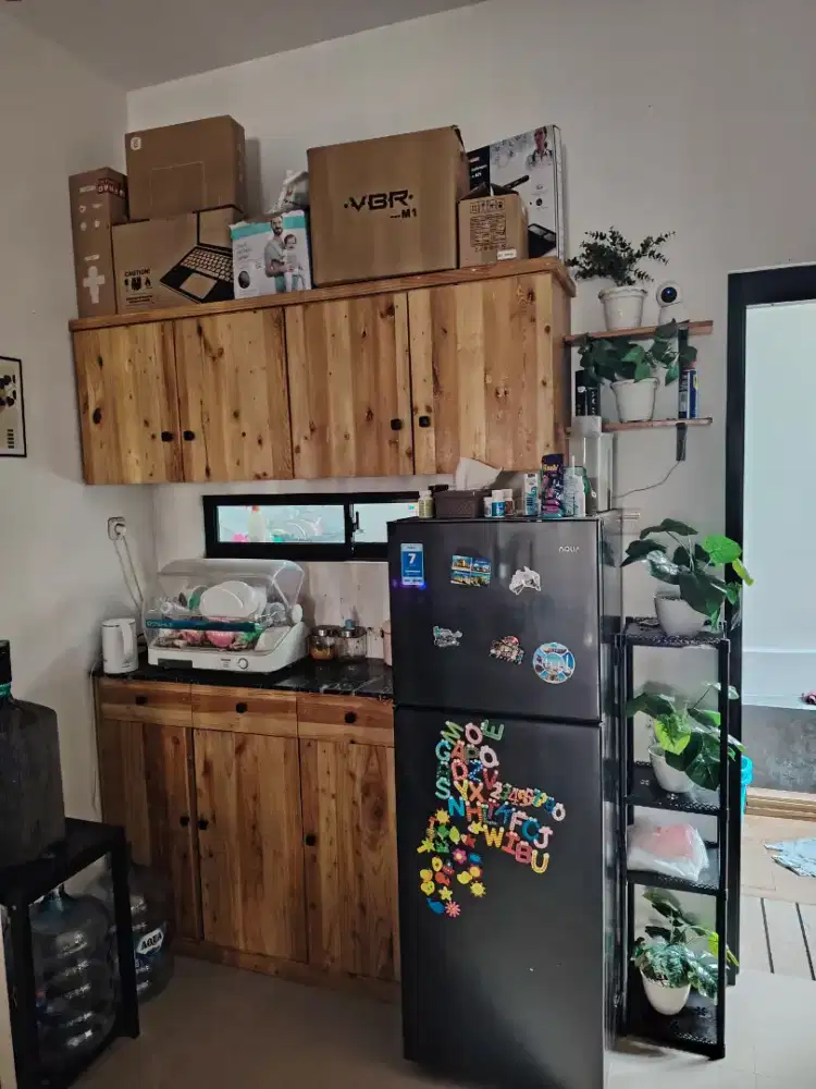 kitchen set kayu jati belanda bekas bagus