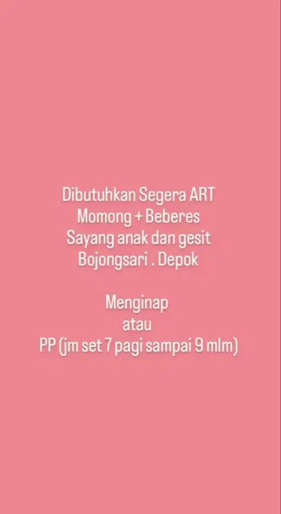 ART Bojongsari, Depok.