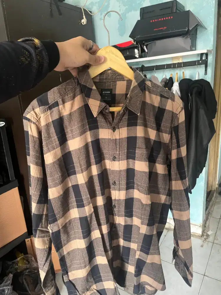 kemeja flanel pria