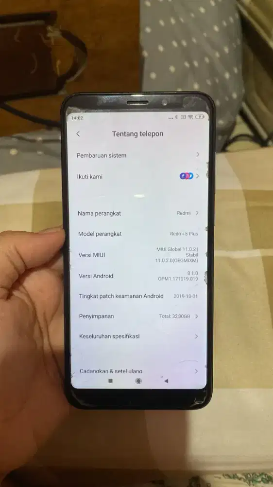 Redmi note 5plus 3/32 Nego