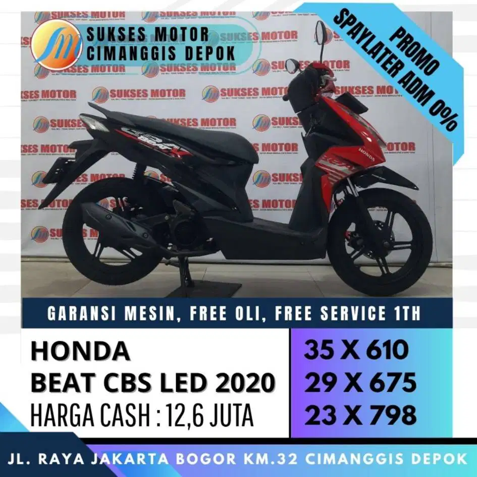 BEAT CBS LED 2020 CASH KREDIT PROMO CICILAN RINGAN [SUKSES MOTOR]