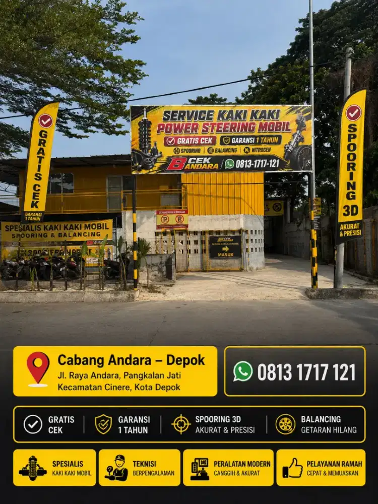 LOKER MEKANIK BENGKEL KAKI KAKI SPOORING MOBIL