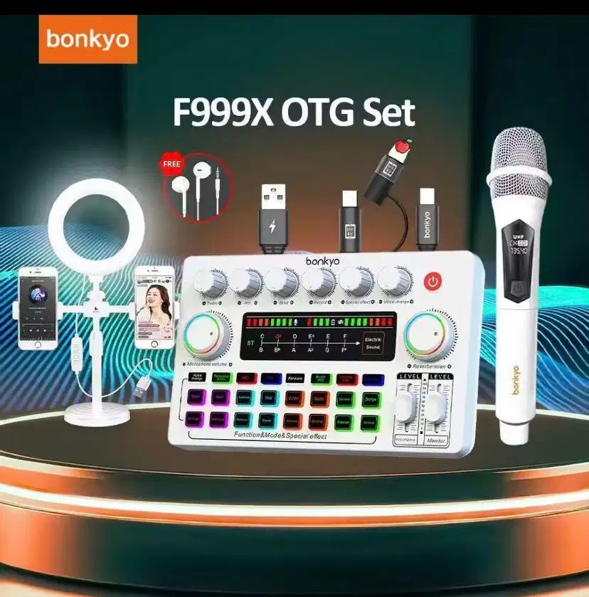 Soundcard bonkyo f999x + tripod live