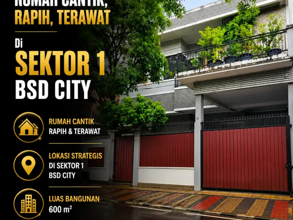 DIJUAL RUMAH 3 LANTAI BAGUS RAPIH TERAWAT DAN BEBAS BANJIR