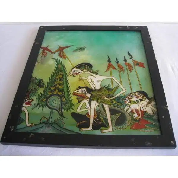 Vintage unik lukisan tangan SENGKOENIE Javanese classic era 60 an