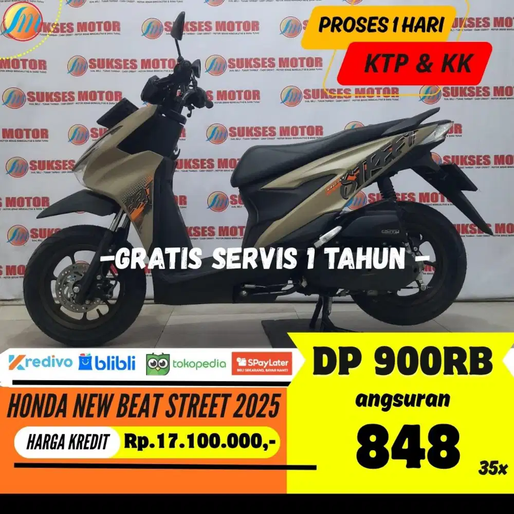((CASHBACK 400RB)) HONDA NEW BEAT STREET 2025 SEKEN BERGARANSI