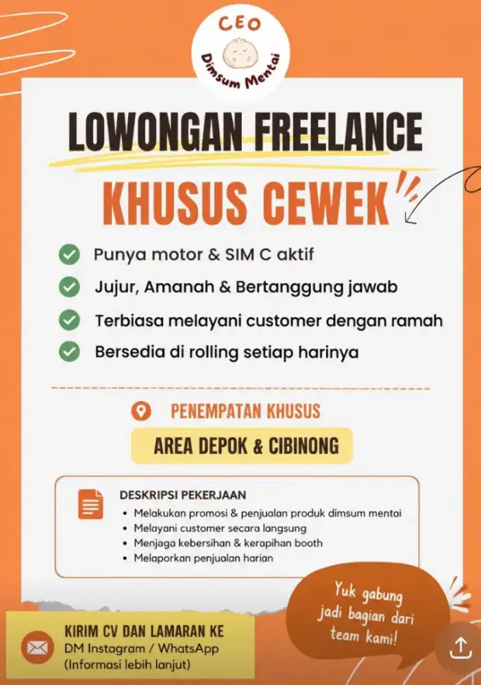Freelance Jaga Booth Dimsum