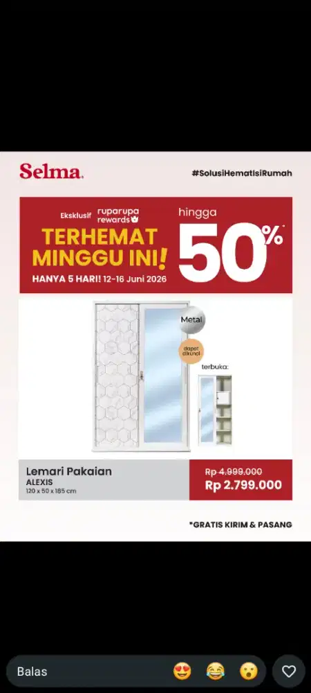 funrnitur nyaa silahkan bisa cicilan lewat home credit