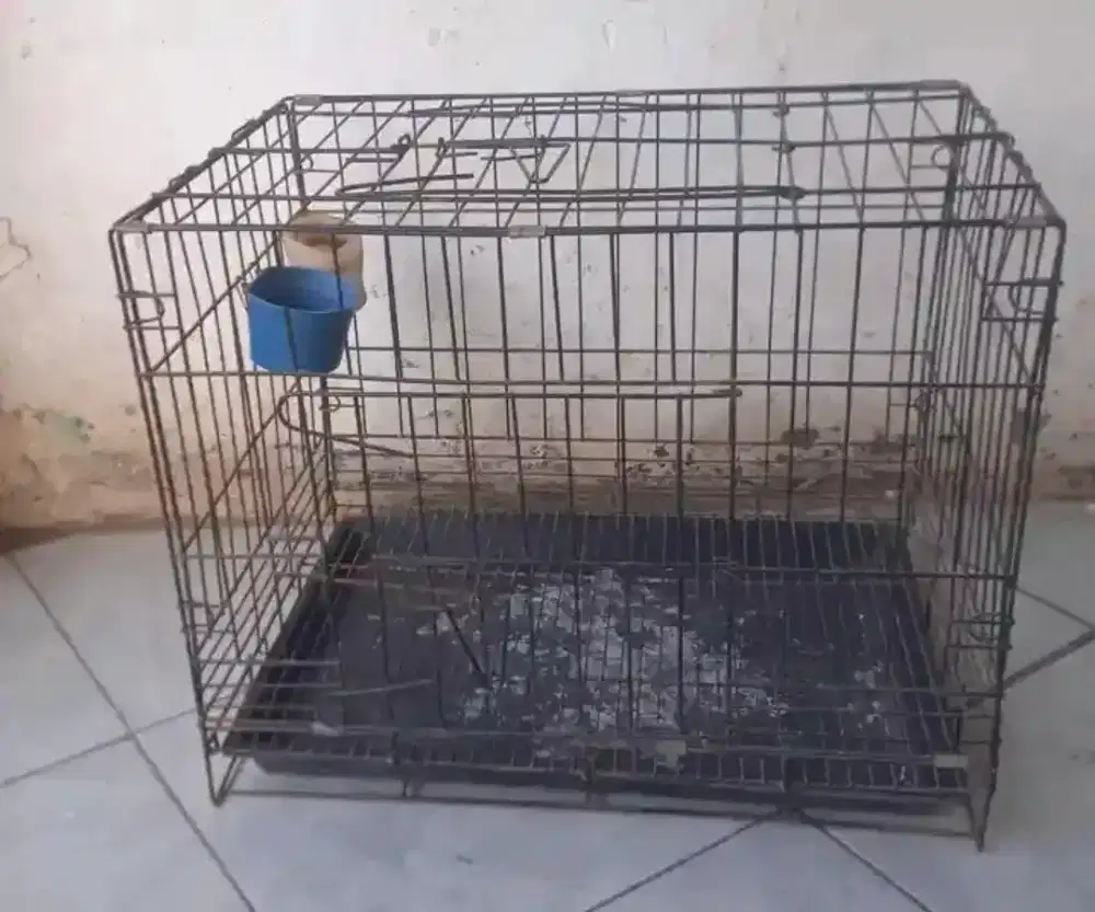 Kurung besi siap pakai lecet pemakaian