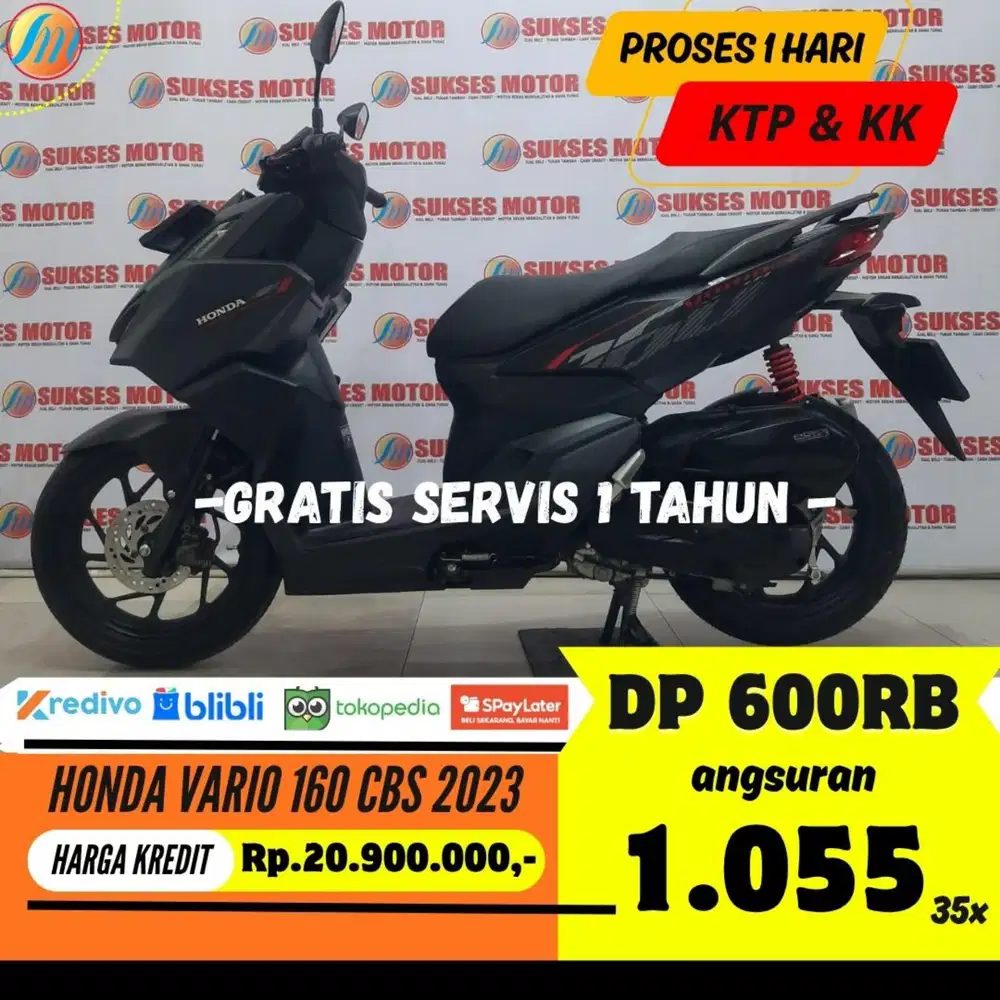 DP PROMO 600RIBU KREDIT HONDA VARIO 160 CBS 2023 ANGSURAN TERJANGKAU