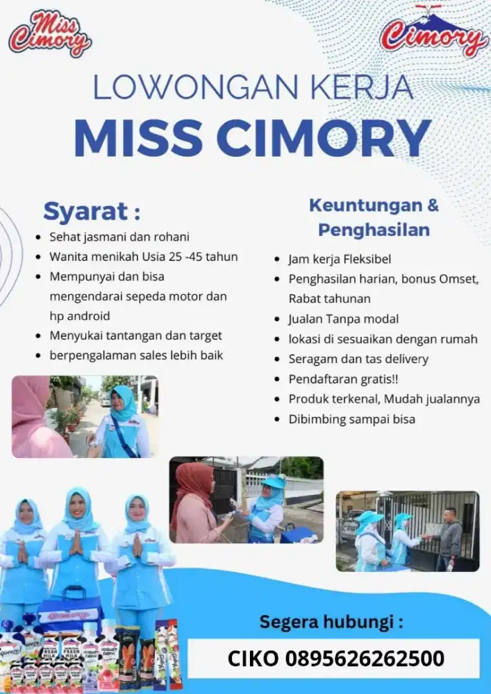 LOWONGAN PEKERJAAN MISS CIMORY