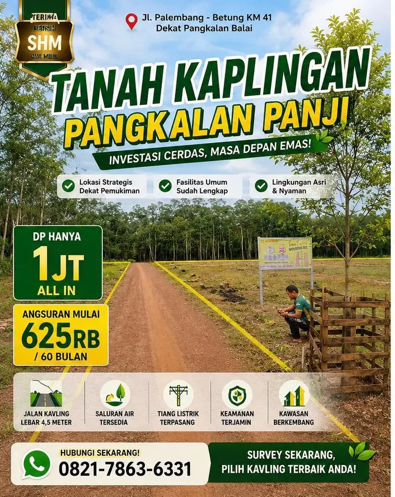 TANAH KAPLINGAN BISA KREDIT