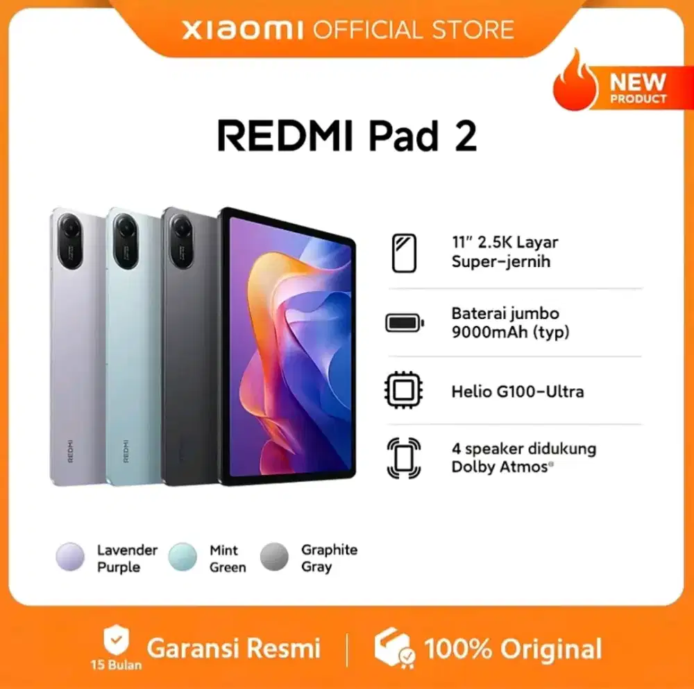 REDMI TAB 2 4G ORI OFFICIAL STORE [ WIFI ONLY ]