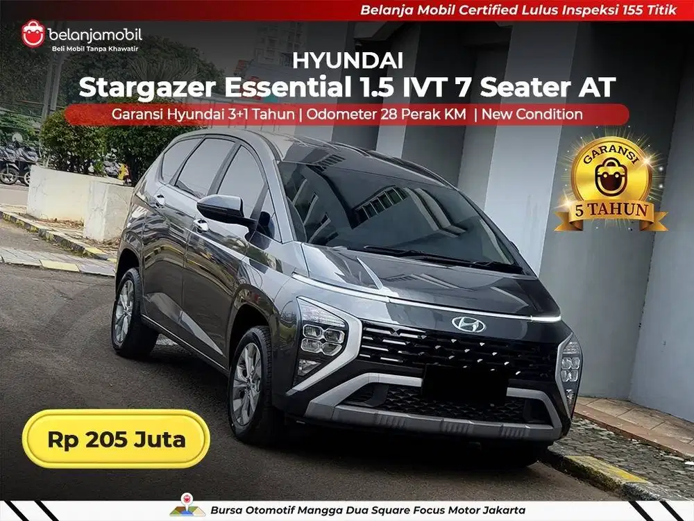 [ KM 28 PERAK ] Hyundai Stargazer Essential 1.5 IVT 7 Seater 2026/2025