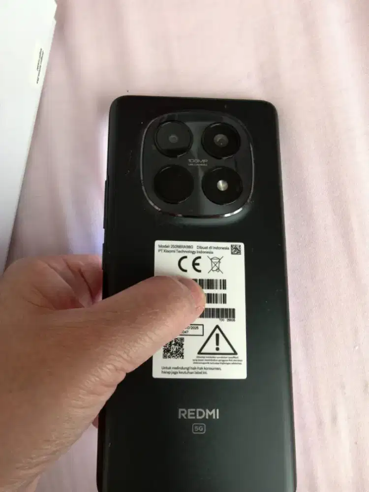 Redmi note 15 5G 8+5/256 hitam fullset