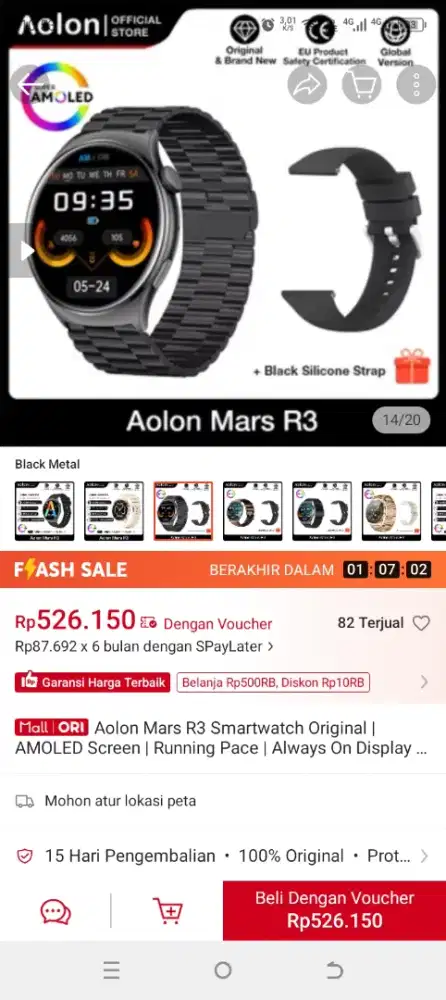 Wacth mars R3 Aolon like new
