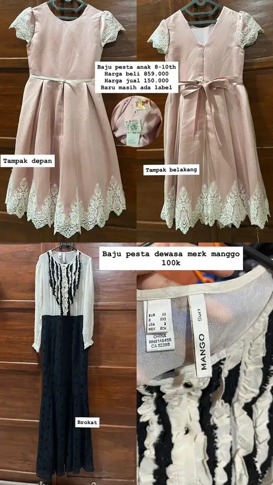 Prelov baju celana branded ori ada merk zara guess