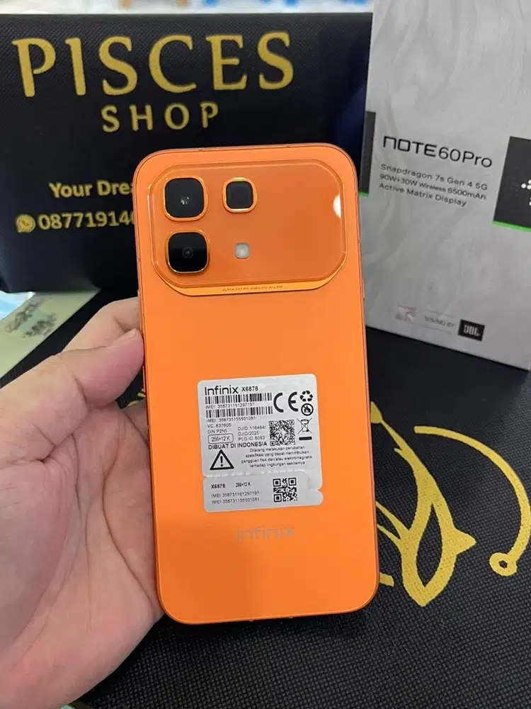 INFINIX NOTE 60 PRO 5G RAM 12/256 FULSET MULUS