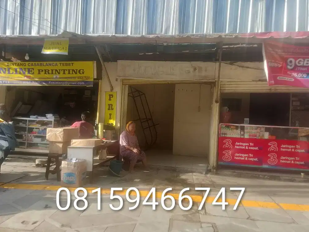 Kios Over Sewa Stasiun Tebet Jakarta Selatan