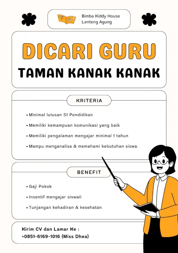 Lowongan Guru TK