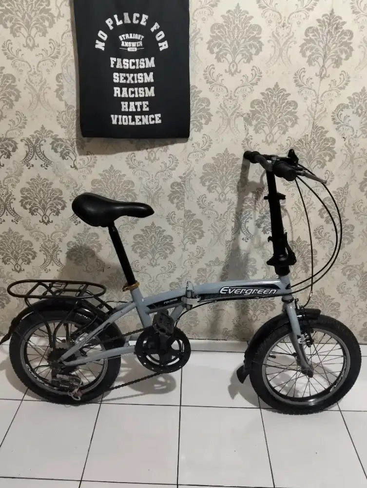 Evergreen sepeda lipat ukuran 16 untuk umur 5-10 tahun