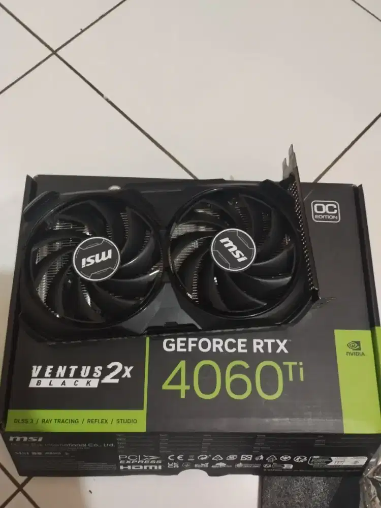 GPU RTX 4060 TI 8GB, MSI ventus black 2x