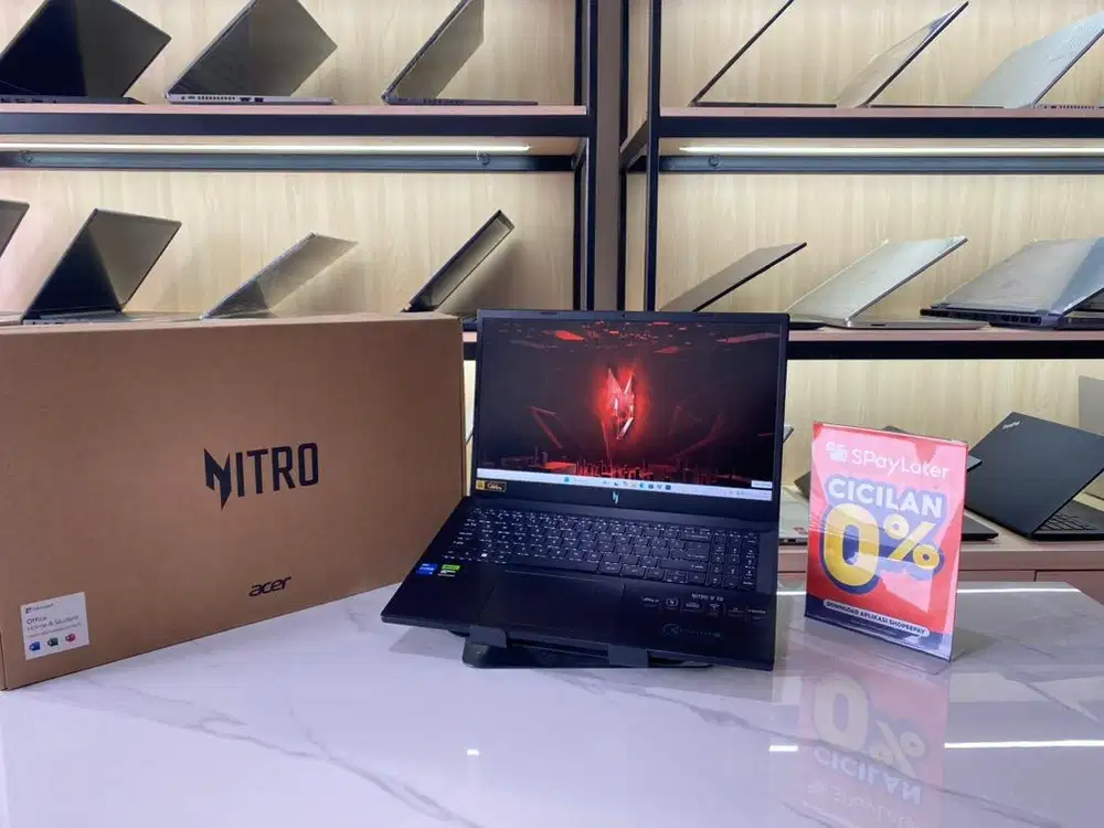 LAPTOP GAKING ACER NITRO I5gen13 RTX2050 FULSET GARANSI PANJNG