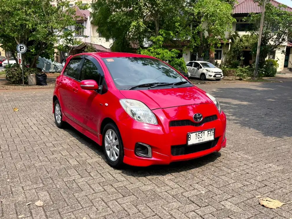 Toyota Yaris E At Merah Tahun 2012 Original Record Toyota Km Rendah